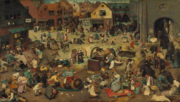 The Fight Between Carnival and Lent, Pieter Brueghel the Elder. Image credit: Kunsthistorisches Museum Wien